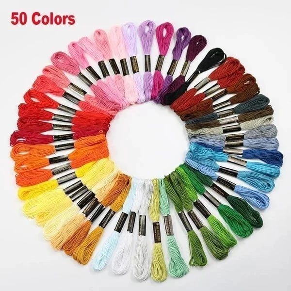 Water Soluble Flower Patterns for Embroidery (50 Pcs/Set)
