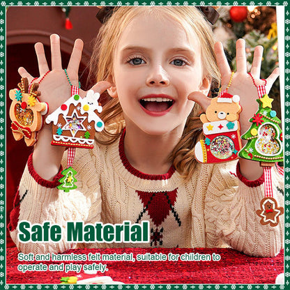 Christmas Themed Felt Decoration DIY Material Package