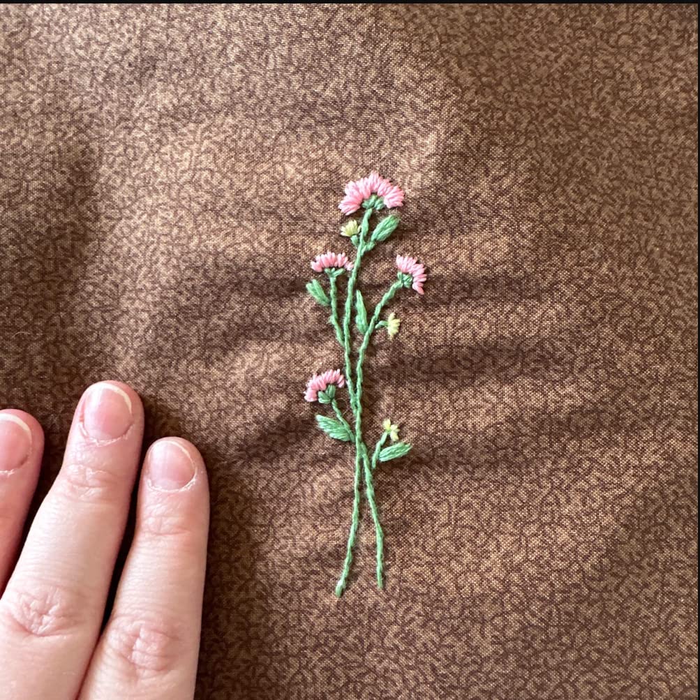 Water Soluble Flower Patterns for Embroidery (50 Pcs/Set)