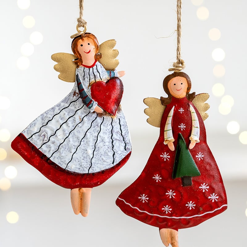 🔥Hot Sale 49% OFF-Retro Iron Art Christmas Angel Decoration