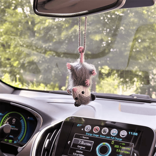 🚗🐾 Possum Rearview Mirror Ornament